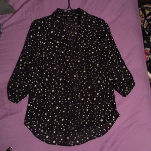 sheer star blouse